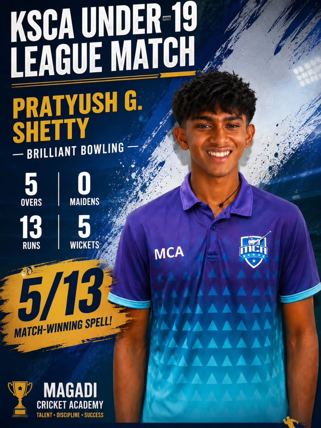 Young cricketers at MCA